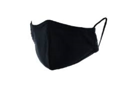 CLOTH FACE MASK REUSEABLE BLACK (PACK OF 2)
