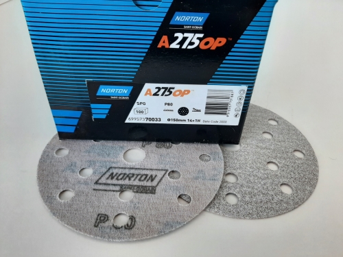 A275 P500 NORTON 14H 150MM DISC 100BOX