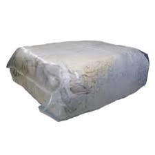 8KG BAG OF WHITE RAGS