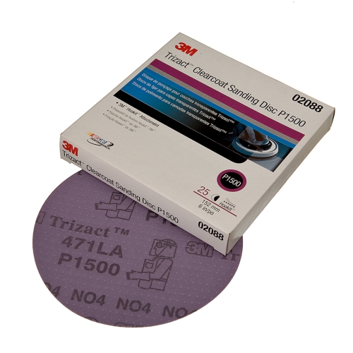 *OBSOLETE* 3M P1500 150MM TRIZACT HOOKIT DISCS 25  BOX 2088