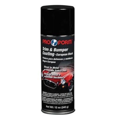 SATIN BLACK TRIM & BUMPER PAINT AEROSOL PF14004