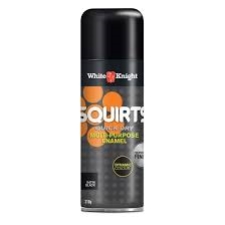 WHITE KNIGHT SQUIRTS SATIN BLACK 310G CAN
