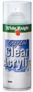 WHITE KNIGHT CRYSTAL CLEAR GLOSS ACRYLIC 310GM