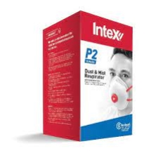 INTEX DUST MASK  P2 VALVED 12 MASKS PER BOX