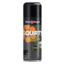 WHITE KNIGHT SQUIRTS FLAT BLACK 310G CAN