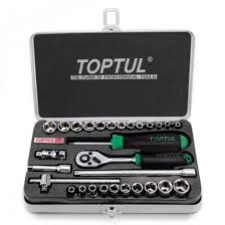 SOCKET SET 1/4'' 29 PIECE COMBINATION SATIN GCAD2902