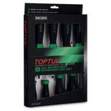 TOPTUL SCREWDRIVER SET 8 PIECE GAAE0821