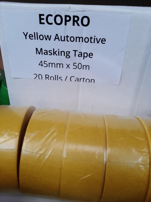 S236 ECOPRO YELLOW MASKING TAPE 45MM CARTON (X 20)