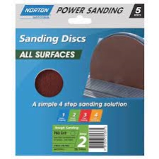 ALL SURFACES SANDING DISCS 178MM NH P60 5 PACK