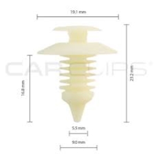 BOX40 JEEP/RENAULT/VW/AUDI TRIM CLIPS 25PK CC10458