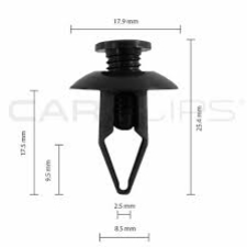 BOX120 FORD LINER CLIP 25PK CC10341