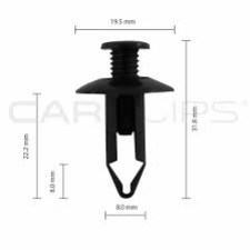 BOX29 NISSAN SCRIVET CLIPS  25PK CC10338