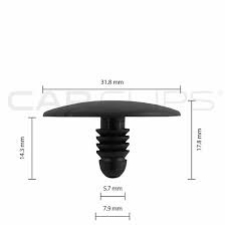 *OBSOLETE* BOX37 CHRYSLER PAD CLIPS  25PK CC10410