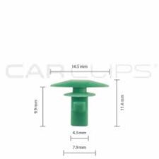 BOX64 HONDA DOOR RUBBER CLIPS  25PK CC10628