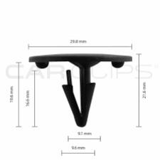 BOX65 FORD PAD CLIPS  25PK CC10660