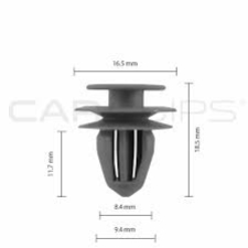 BOX63 HONDA TRIM CLIPS  25PK CC10625
