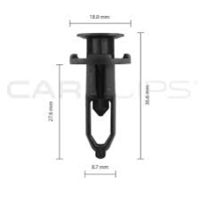 BOX61 TOYOTA BUMPER RETAINER CLIPS  25PK CC10611