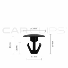 BOX66 HONDA SMALL SEAL CLIPS  25PK CC10663
