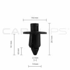 BOX52 GM/TOYOTA/SUZUKI PIN CLIPS 25PK CC10564