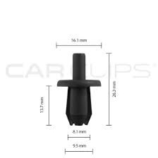 BOX68 VOLVO/MULTI USE PUSH-IN CLIPS  25PK CC10678