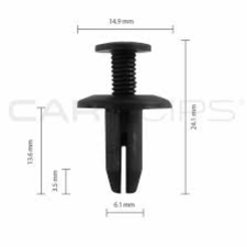 BOX15 HONDA/NISSAN CAR CLIPS  25PK CC10091