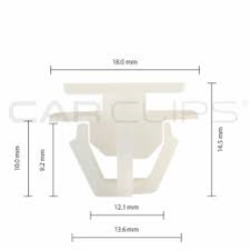 BOX226 HYUNDAI SIDE SKIRT CLIPS  25PK CC10889