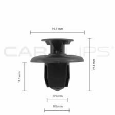 BOX98 TOYOTA SQUARE LINER CLIPS  25PK CC10803