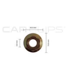 BOX106 M8 FLANGE NUTS  25 PER PACK CC32115