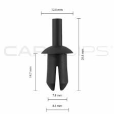 BOX78 MERCEDES LONG PIN CLIPS  25PK CC10883