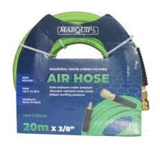 AIR HOSE ASSEMBLY GREEN HYBRID 10MM 20 METRES