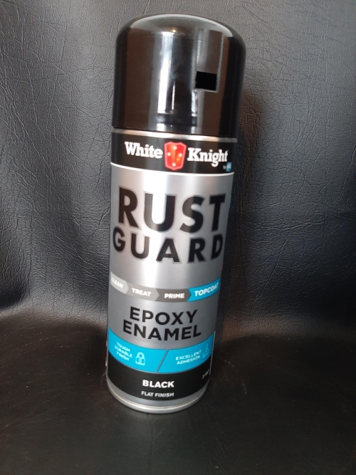 WHITE KNIGHT RUST GUARD FLAT BLACK EPOXY ENAMEL