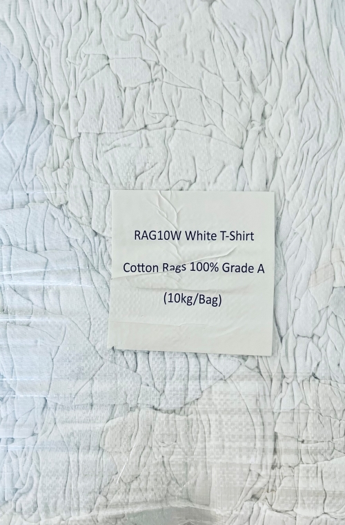 WHITE 100% COTTON A GRADE RAGS 10KG