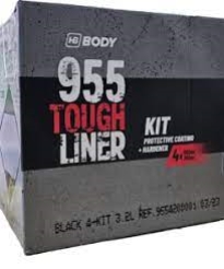 HB BODY 955 TOUGH LINER BLACK 4 KITS PER BOX 3.2 LITRES