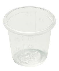 GRADUATED PORTION CUP 35ML CLEAR 250 PER PACK