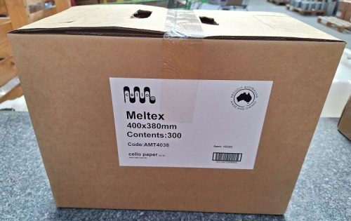 ABE CELLO MELTEX WIPES BLUE  300 PER BOX