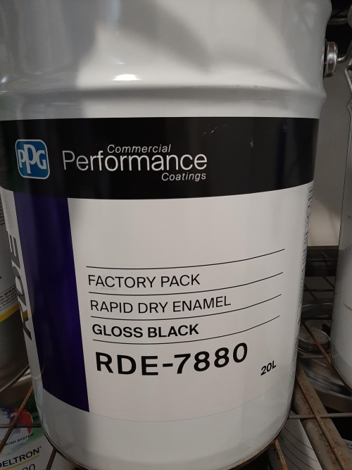 RDE-7880 RDE GLOSS BLACK FAST DRY 20L
