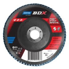 NORTON BDX FLAP DISC P80 BLUE 115MM X 22MM