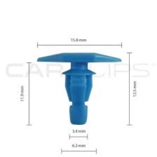 BOX122 UNIVERSAL WEATHERSTRIP CAR CLIP CC10872