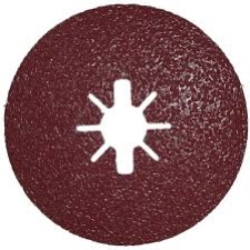 SIARAMIC FIBRE DISC 4581 125MM X 22MM X-LOCK P80 (25)