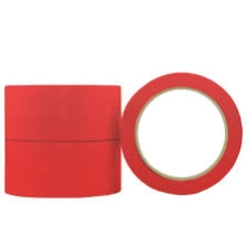 RED uPVC RUBBER PACKAGING TAPE 48MM 66M S350R48