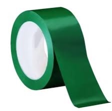 GREEN uPVC RUBBER PACKAGING TAPE 48MM 66M S350G48