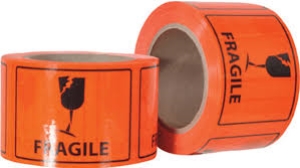 FRAGILE RIPPA SHIPPING PET LABEL ROLL S4325