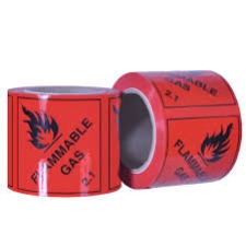 FLAMMABLE GAS 2.1 RIPPA SHIPPING PET LABEL ROLL S4334