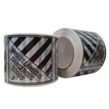MISCELLANEOUS DANGEROUS GOODS 9 RIPPA PET LABEL ROLL S4339