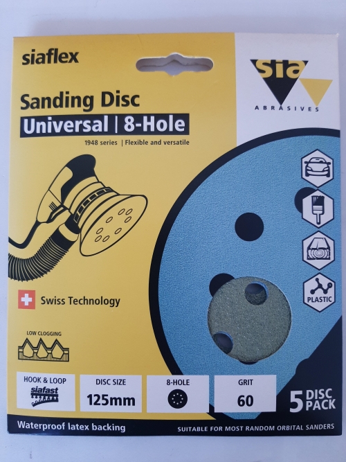 ABRASIVE DISC 1948 125MM 8H P60 5 PACK