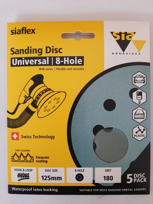 ABRASIVE DISC 1948 125MM 8H P180 5 PACK
