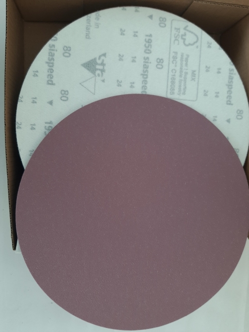 1950 SIASPEED ABRASIVE DISCS 203MM P80 NO HOLE (X 50)