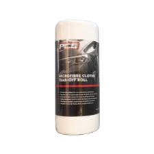 PCG WHITE MICROFIBRE CLOTH ROLL 30CM x 30CM 170gsm (50)