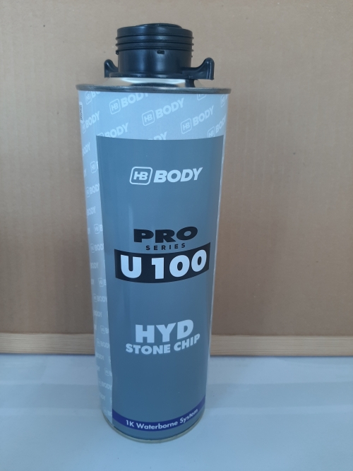 HB BODY PRO U100 BLACK WATER BASED STONE CHIP 1L