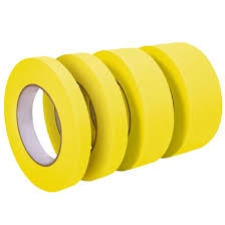 36MM YELLOW AUTOLINK RUBBER ADHESIVE MASKING TAPE 45 METRES